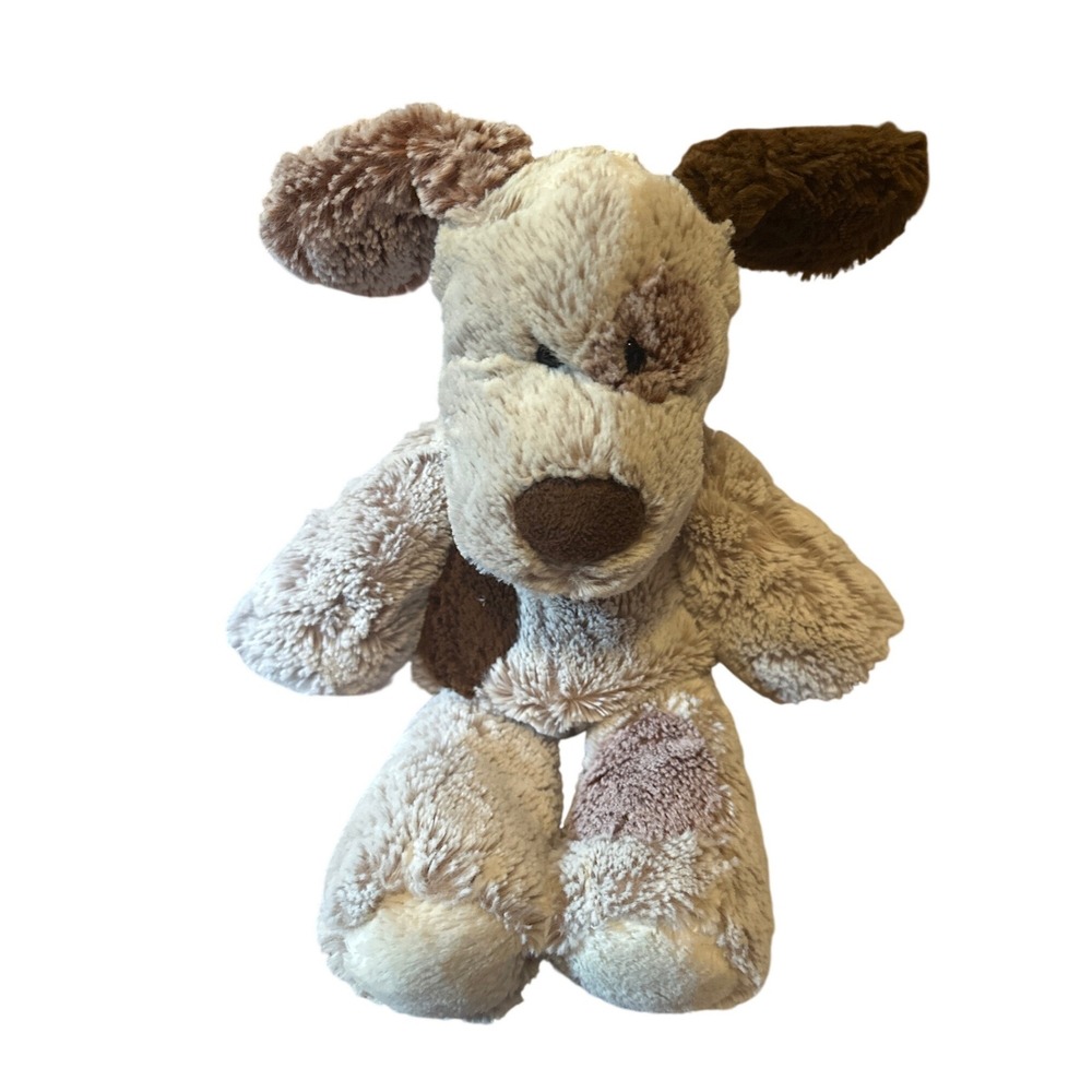 Mary Meyer Marshmellow Plush Puppy Dog frosted Cream Spotted Stuffed Animal